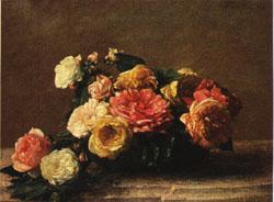 Henri Fantin-Latour Roses in a Bowl oil painting image